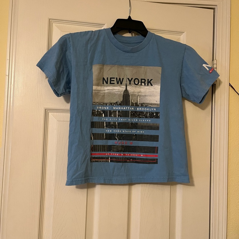 PM013326 Blue New York Kids T-Shirt